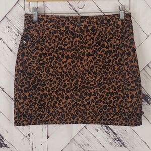 🦄Vanilla Star Animal Print Mini Skirt